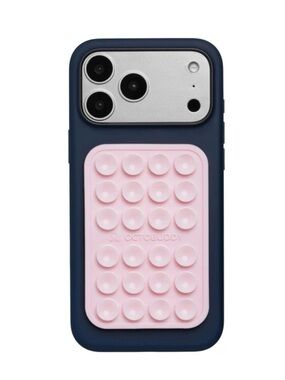Octobuddy Classic Silicone Suction Phone Case Adhesive Mount Pink